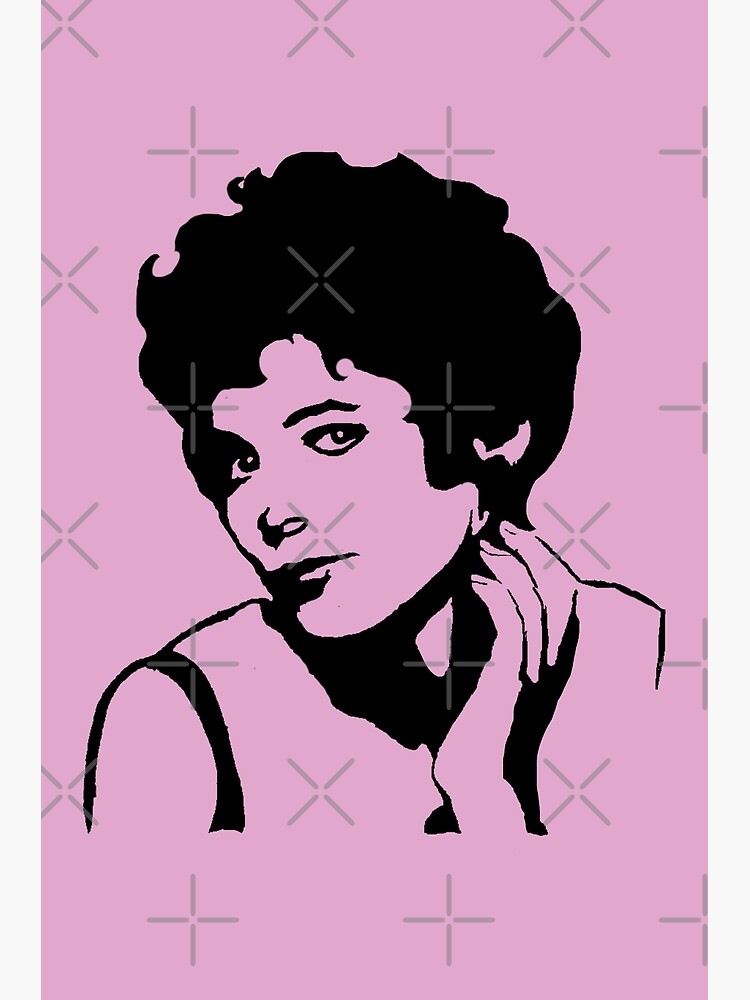 "Grease Rizzo Outline " Poster for Sale by baranskini Redbubble