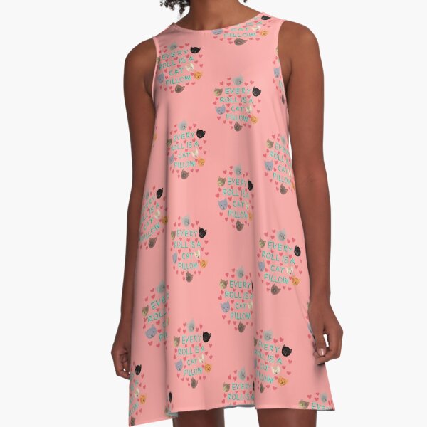 Every Roll is a Cat Pillow A-Line Dress