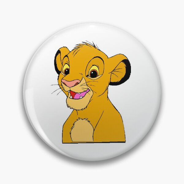 Item preview, cute simba cub face designed and sold by KnitNknot.