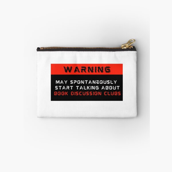 Item preview, Warning: May spontaneously start talking about Book Discussion Clubs designed and sold by Mucchhad.
