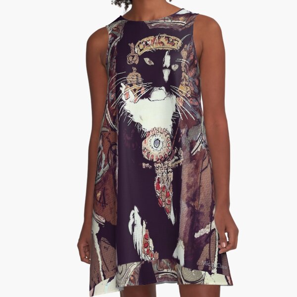 Mucha Cat A-Line Dress