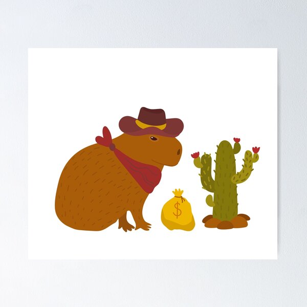 Aperçu de l'œuvre Capybaras du Far West créée et vendue par Capictures.