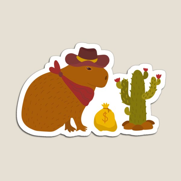 Artikelvorschau, Wilder Westen Capybaras entworfen und verkauft von Capictures.