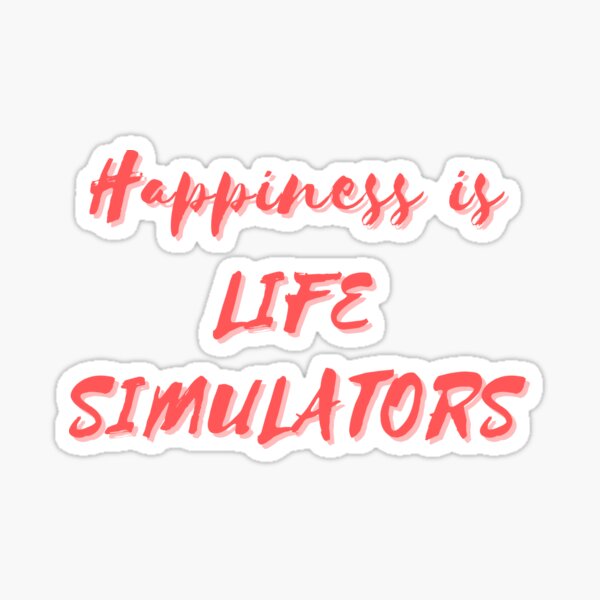 Life Simulator Stickers Redbubble - life simulator roblox obby