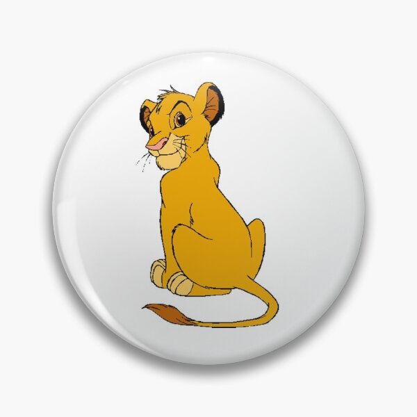 Item preview, cute simba lion drawing designed and sold by KnitNknot.