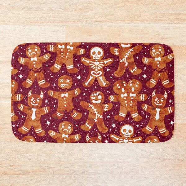 Item preview,  Christmas Ginger Dread Men Maroon designed and sold by Paisley Yazel.