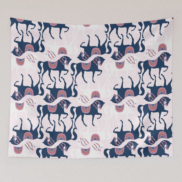 Item preview, Cute Horses on Pink Background designed and sold by kapotka.