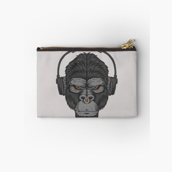 Item preview, Cartoon Gorilla Head with Headphones designed and sold by SLAG-Creative.