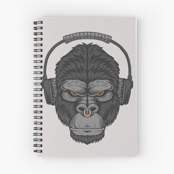 Item preview, Cartoon Gorilla Head with Headphones designed and sold by SLAG-Creative.