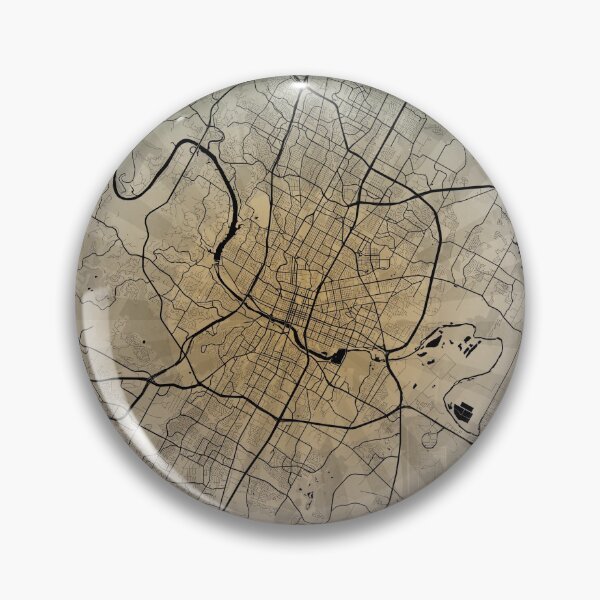 Item preview, Austin TX Artistic Map designed and sold by Interpret108.