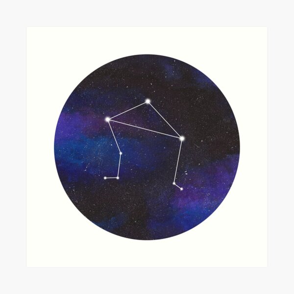 Libra - galaxy star constellation Art Print