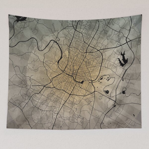 Item preview, Austin TX Artistic Map designed and sold by Interpret108.