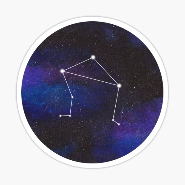 Libra - galaxy star constellation Sticker