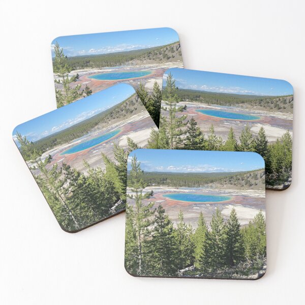 Item preview, View of Grand Prismatic Springs Through The Trees designed and sold by Sarah Tepe.