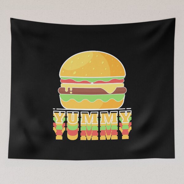 Item preview, Burger Yummy Fast Food Grill BBQ Food designed and sold by MooonTees.
