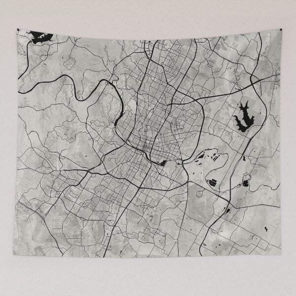 Item preview, Austin TX Neutral Artistic Map 2 designed and sold by Interpret108.