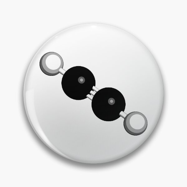Item preview, Acetylene (ethyne) molecule. designed and sold by molekuul.