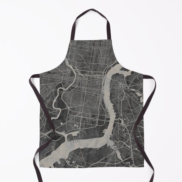 Item preview, Philadelphia PA Neutral Artistic Map designed and sold by Interpret108.