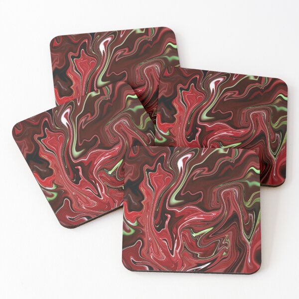 Item preview, Red Liquid Marble design designed and sold by MZdesignss.