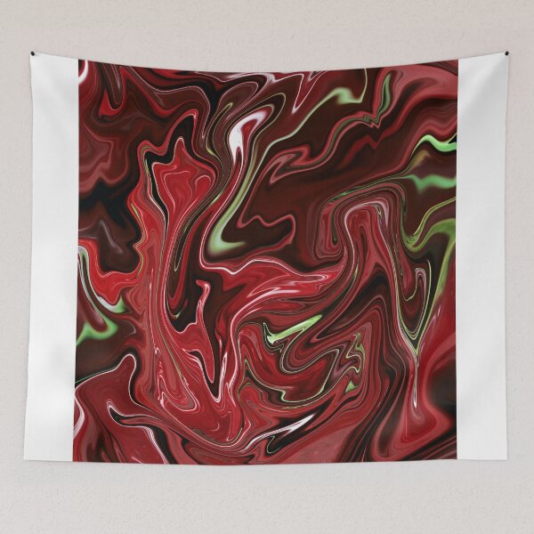 Item preview, Red Liquid Marble design designed and sold by MZdesignss.
