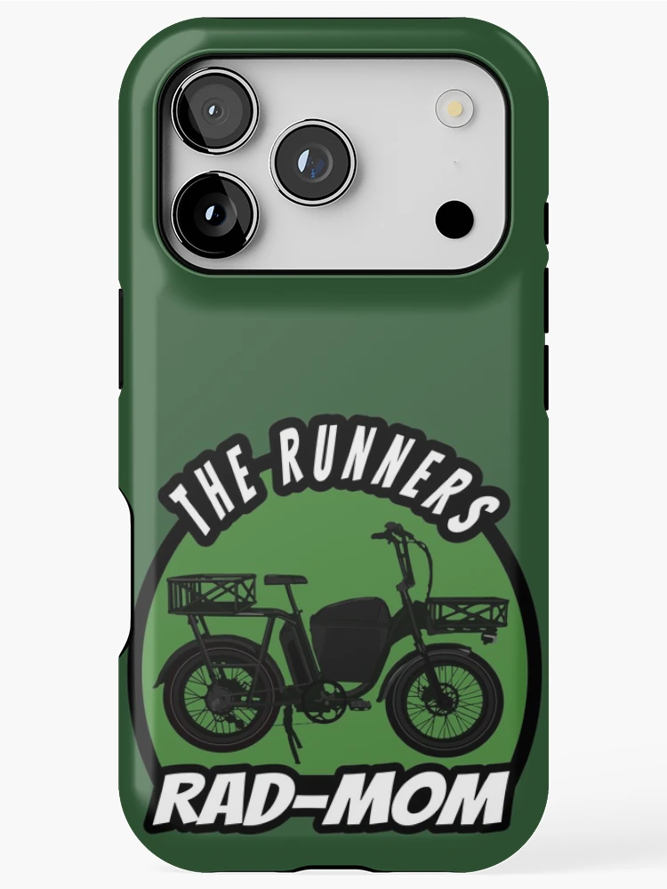 Thumbnail 1 of 4, iPhone Case, RAD MOM RAD RUNNER RAD BIKE ROAD RIDER MOM-RIDER designed and sold by pink-magic-moon.