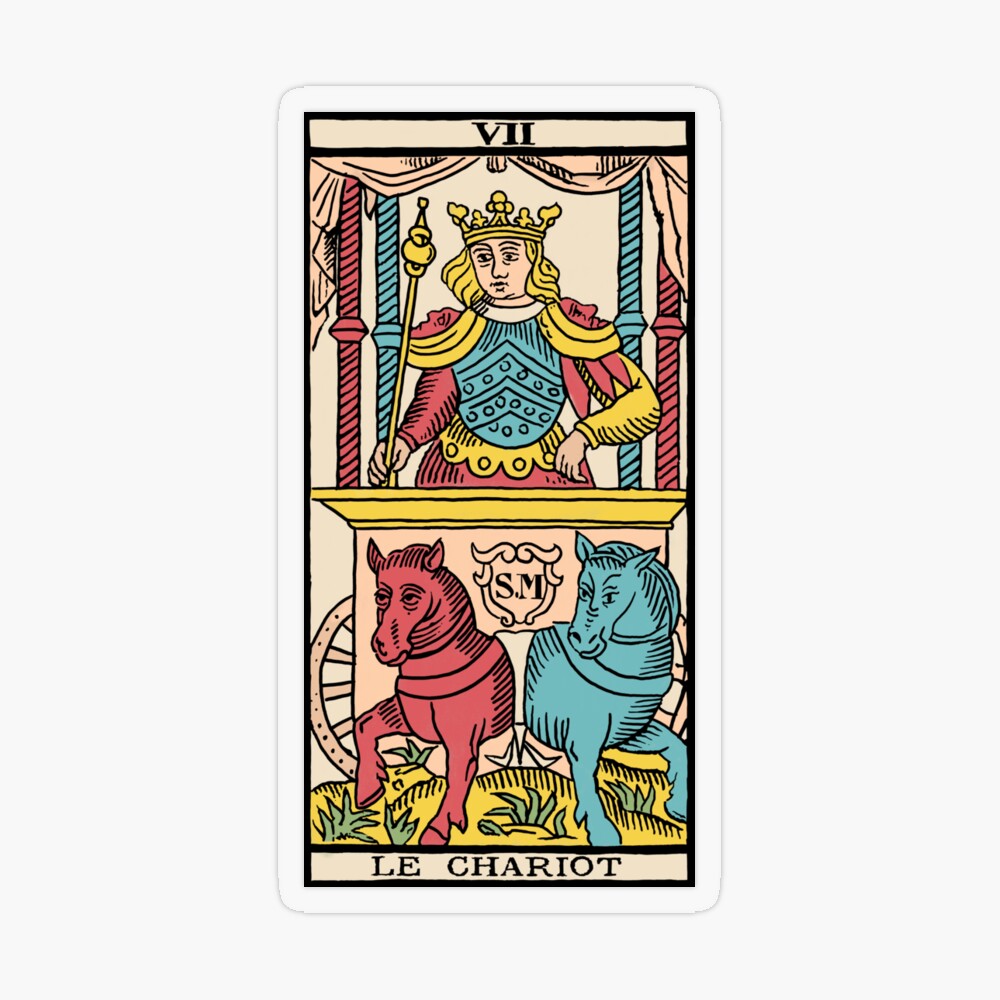 Le Chariot - Marseilles Tarot Greeting Card for Sale by OliviaMutante |  Redbubble