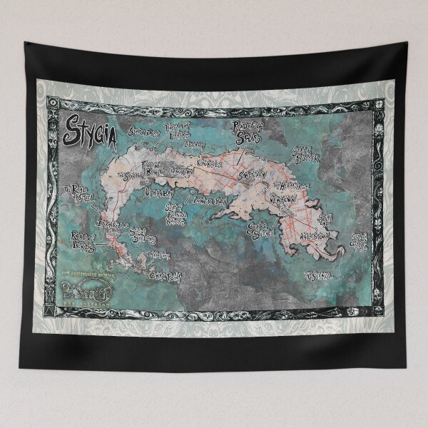 Item preview, Wraith Stygia Map designed and sold by Onyx Path Publishing Merch Store.