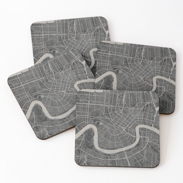 Item preview, New Orleans Louisiana Neutral Artistic Map designed and sold by Interpret108.