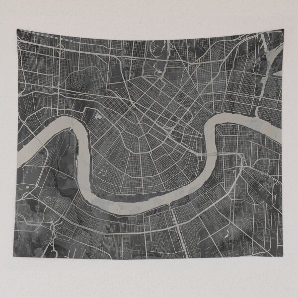 Item preview, New Orleans Louisiana Neutral Artistic Map designed and sold by Interpret108.