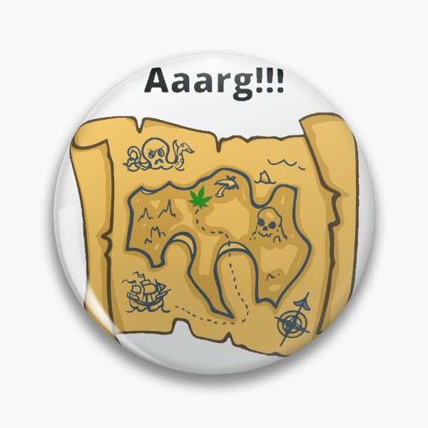 Item preview, Weed Lovers, Pirate Treasure Map #3 designed and sold by Hypnotees.