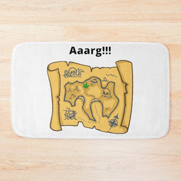 Item preview, Weed Lovers, Pirate Treasure Map #3 designed and sold by Hypnotees.