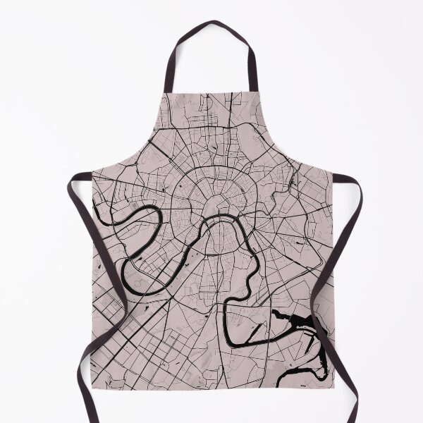 Item preview, Moscow Russia Blush Pink Gray Artistic Map designed and sold by Interpret108.