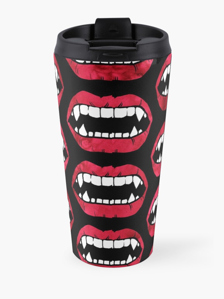 Alternate view of Vampire Mouths Travel Coffee Mug