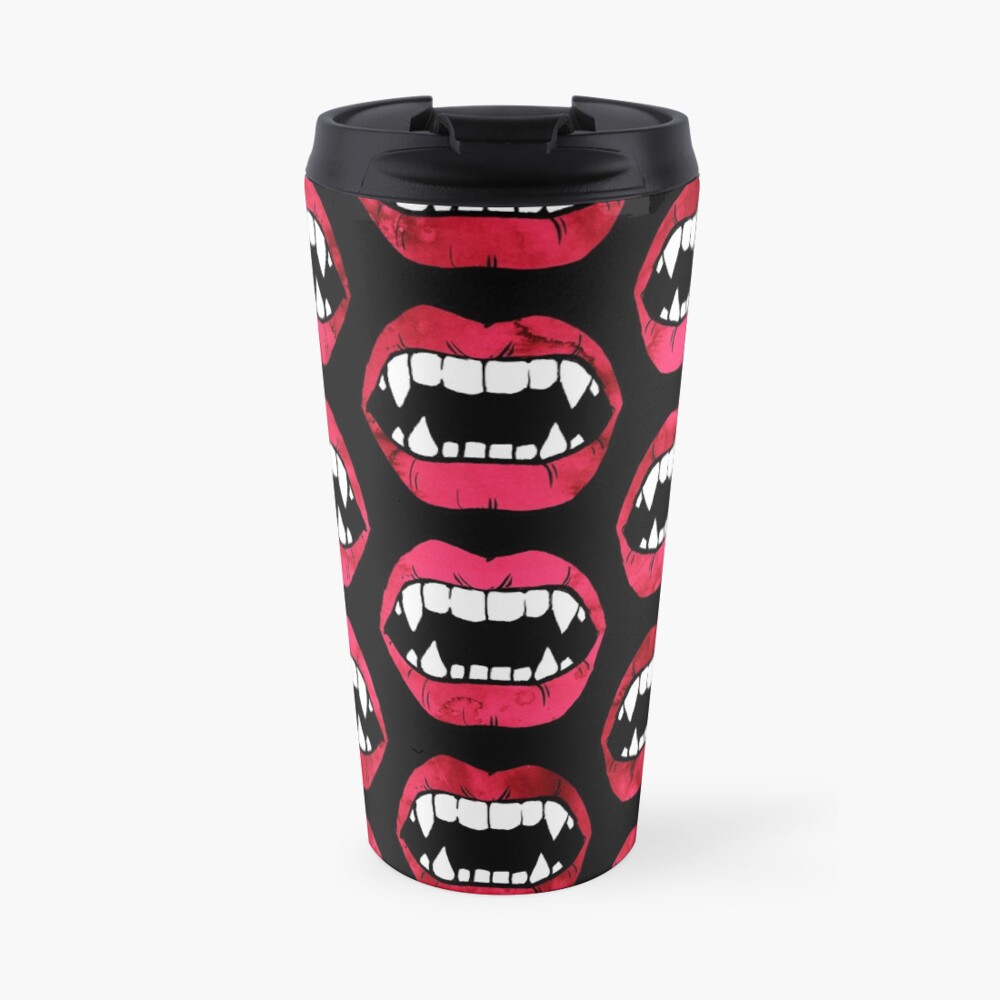 Vampire Mouths Travel Coffee Mug