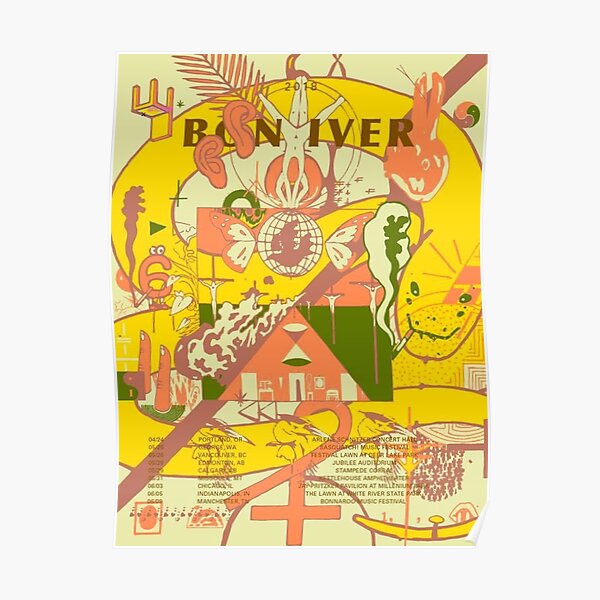 Bon Iver tour 2018 Classic Poster