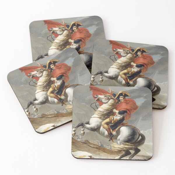 Item preview, Napoleon Bonaparte Crossing the Alps, First Versailles version by Jacques-Louis David designed and sold by The Great  Art.