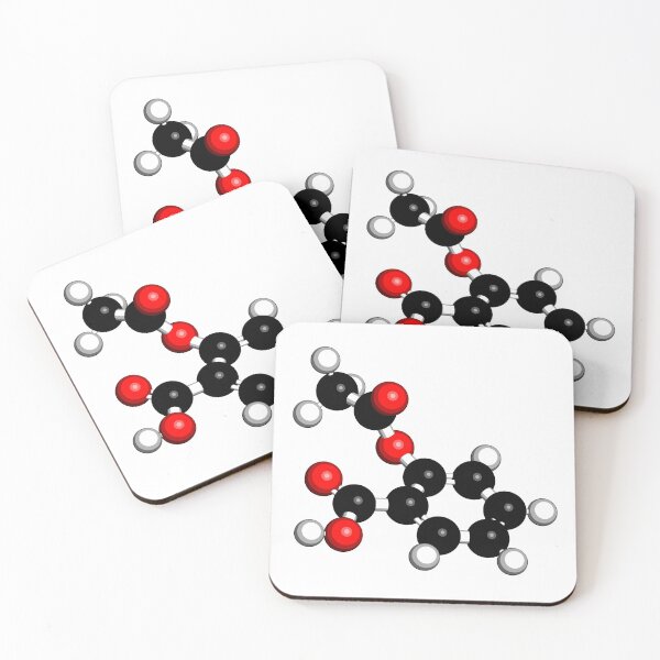 Item preview, Acetylsalicylic acid (aspirin) drug molecule designed and sold by molekuul.