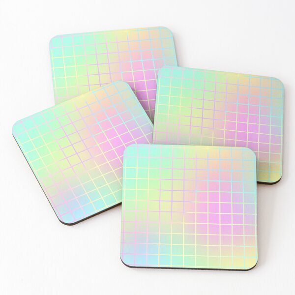 Item preview, Iridescent Geometric Square Grid Pattern 10 designed and sold by GeeHanz.