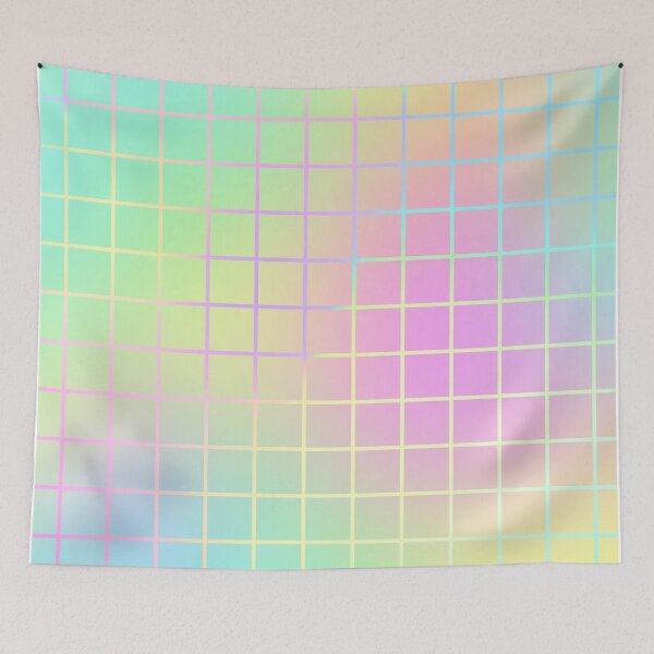Item preview, Iridescent Geometric Square Grid Pattern 10 designed and sold by GeeHanz.