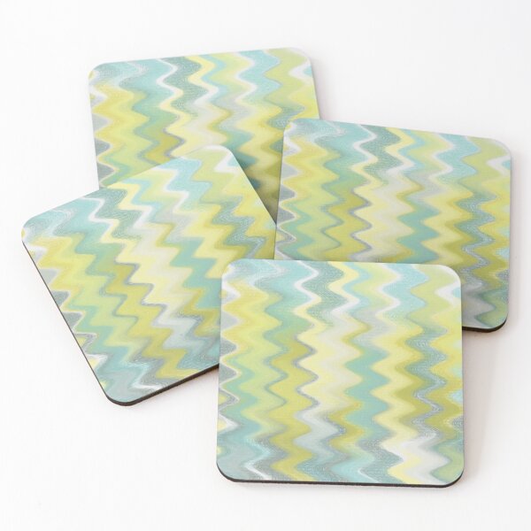 Item preview, Sunny Grove -Wavy, abstract geometric pattern designed and sold by MayGreenAbgrall.