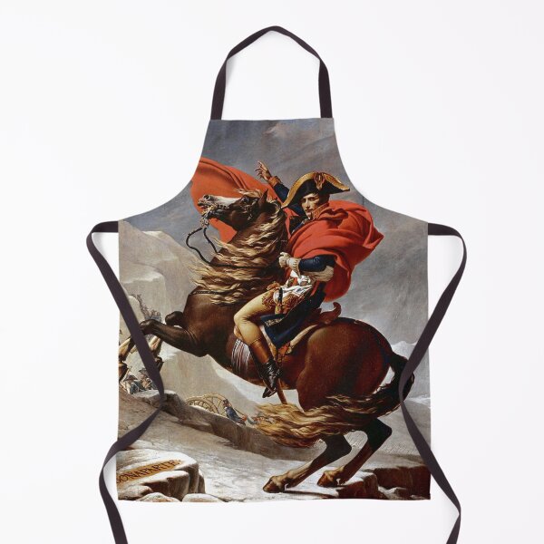 Item preview, Napoleon Bonaparte Crossing the Alps,Second version Charlottenburg Palace by Jacques-Louis David designed and sold by The Great  Art.