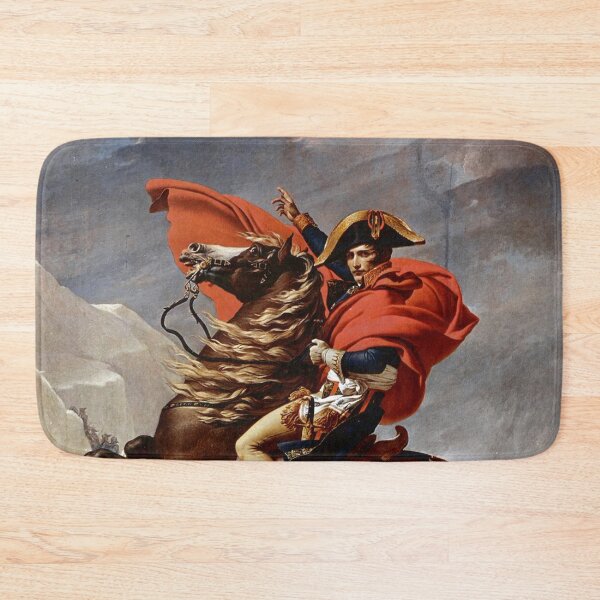 Item preview, Napoleon Bonaparte Crossing the Alps,Second version Charlottenburg Palace by Jacques-Louis David designed and sold by The Great  Art.