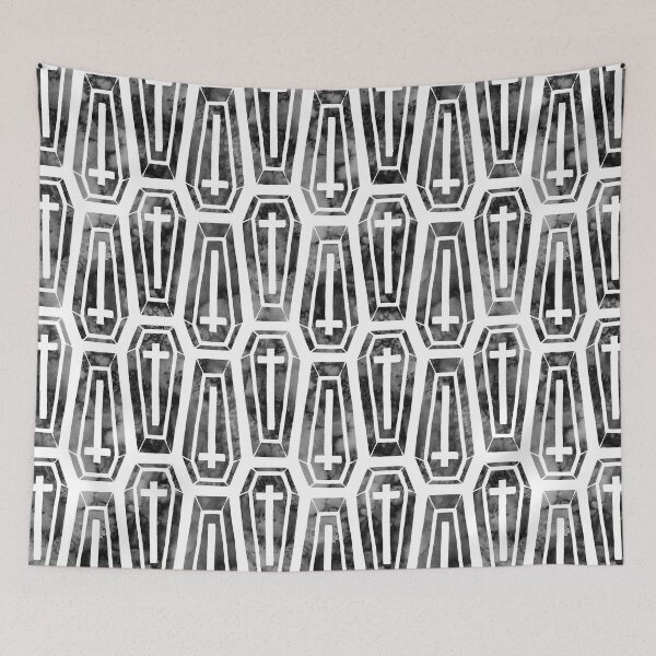 Item preview,  Watercolor Coffins on White designed and sold by Paisley Yazel.