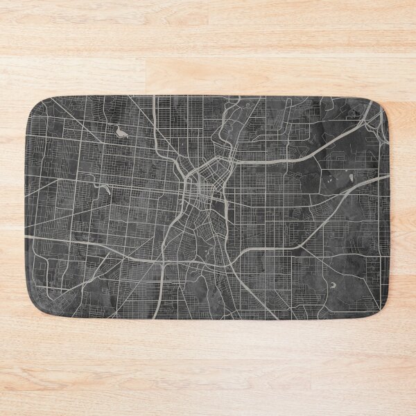 Item preview, San Antonio TX Gray Artistic Map designed and sold by Interpret108.