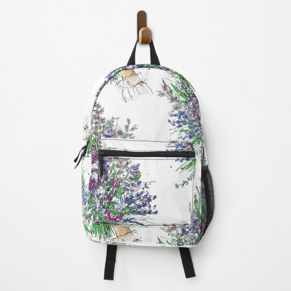 Item preview, A bouquet of wildflowers. Pattern on a white background. designed and sold by Mankaanna.