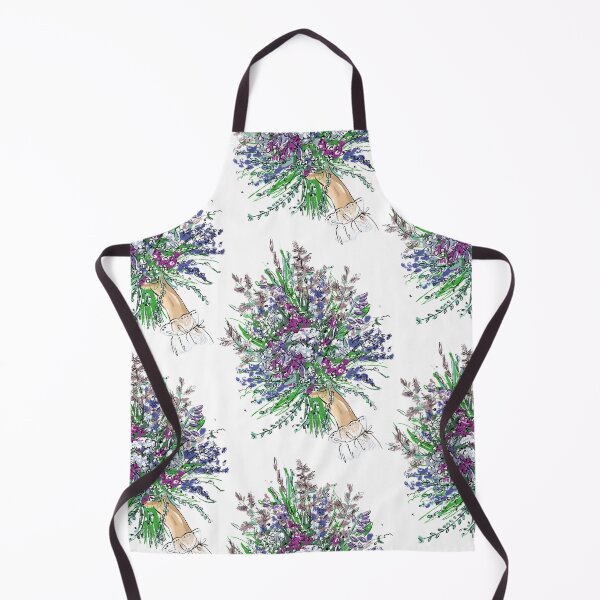 Item preview, A bouquet of wildflowers. Pattern on a white background. designed and sold by Mankaanna.