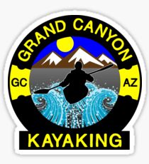 KAYAKING GRAND CANYON ARIZONA KAYAK WHITEWATER RIVER RAFTING Sticker