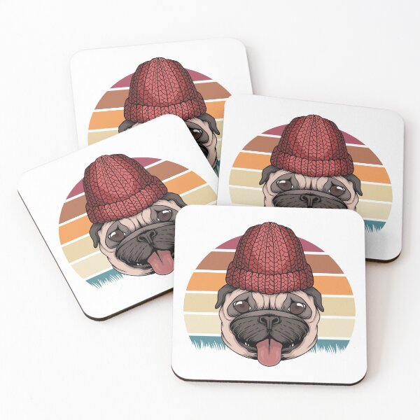 Item preview, Pug dog retro designed and sold by sevenforArt.