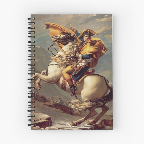Item preview, Napoleon Bonaparte Crossing the Alps, golden cloak  by Jacques-Louis David designed and sold by The Great  Art.