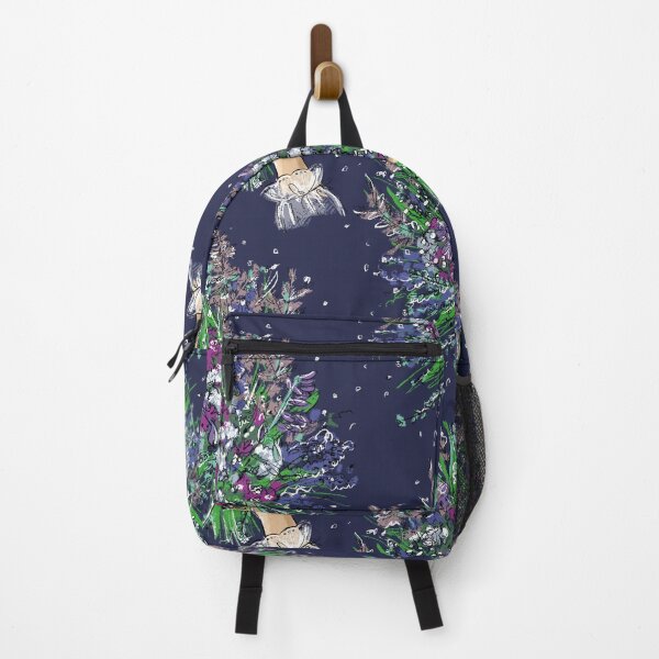 Item preview, A bouquet of wildflowers. Pattern on a dark blue background. designed and sold by Mankaanna.